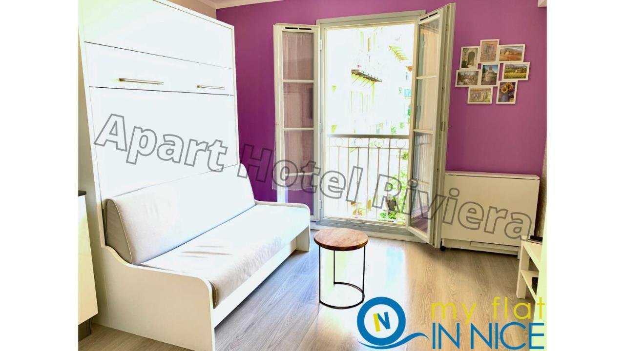 Aparthotel Riviera Nice Cote D'Azur - Old Town - Studio Ac - Sea View - 50M Promenade Des Anglais- La Maison Linda Kültér fotó