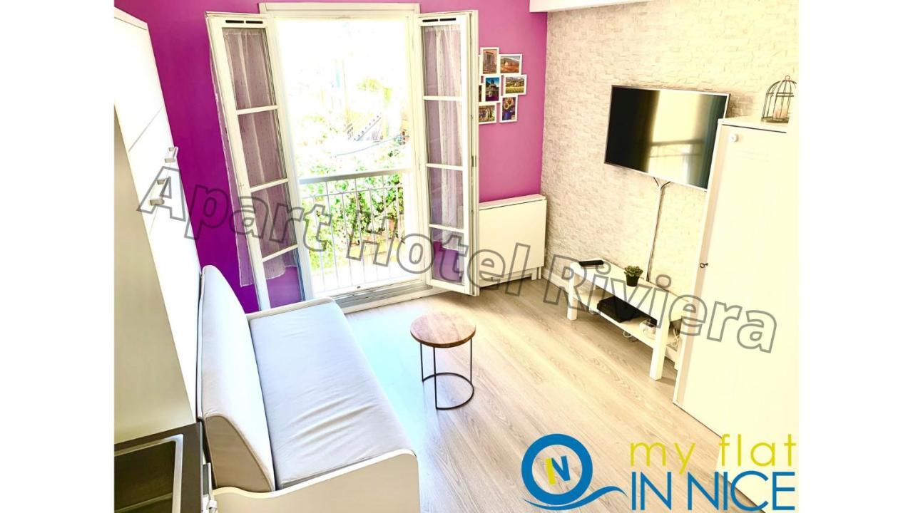 Aparthotel Riviera Nice Cote D'Azur - Old Town - Studio Ac - Sea View - 50M Promenade Des Anglais- La Maison Linda Kültér fotó