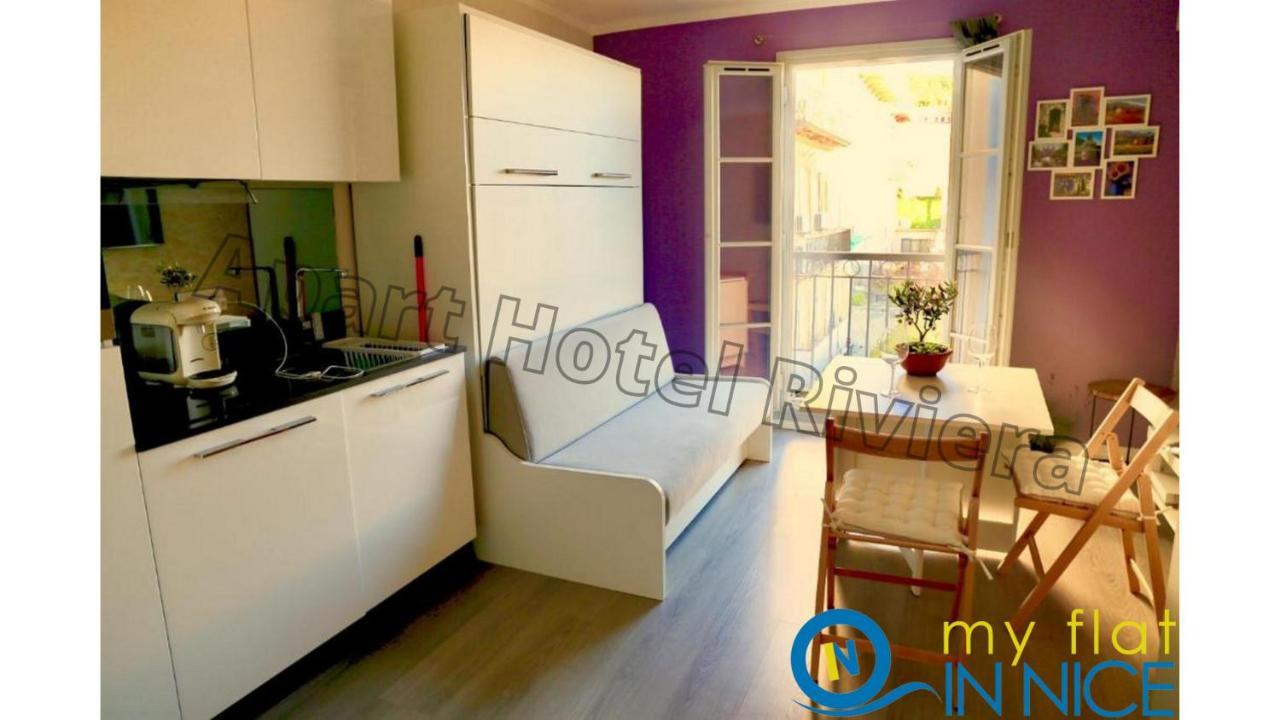 Aparthotel Riviera Nice Cote D'Azur - Old Town - Studio Ac - Sea View - 50M Promenade Des Anglais- La Maison Linda Kültér fotó